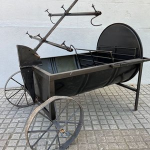 Parrillero Carro con Quemador y Cruz Regulable - imagen 2