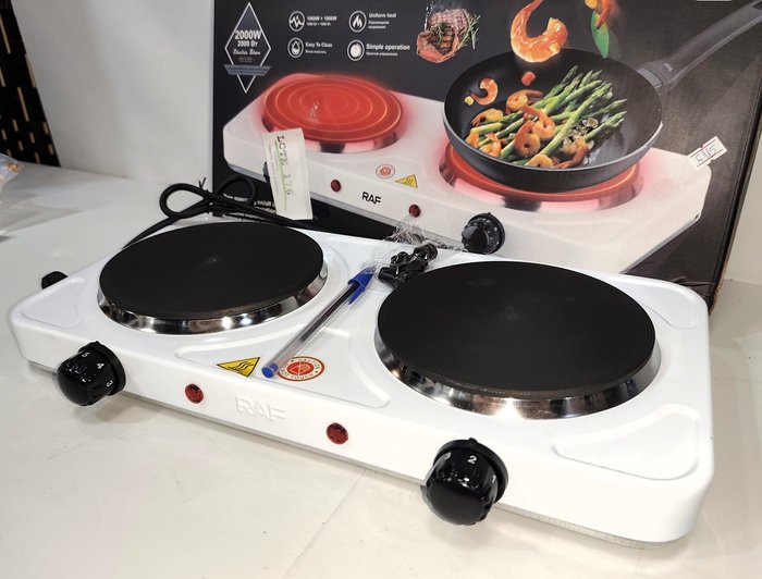 ANAFE 2 DISCOS ESPIRAL ULTRA RAPIDO, TERMOSTATOS INDEPENDIENTES - imagen 2