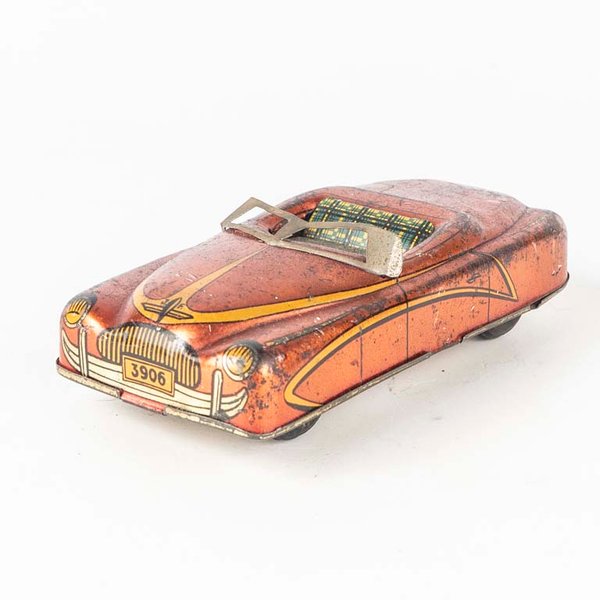 Auto de Chapa Litografiada a Fricción Vintage - imagen 1