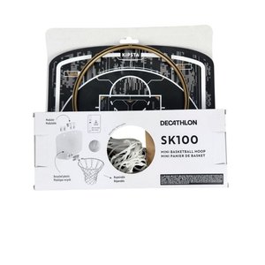 Mini Aro de Básquet Decathlon SK100 Negro y Dorado con Pelota - imagen 3