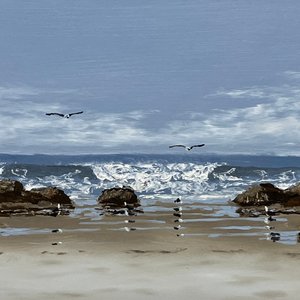 Lote siguiente: Oleo "Playa" de Adolfo Sayago - 23 x 32 cm