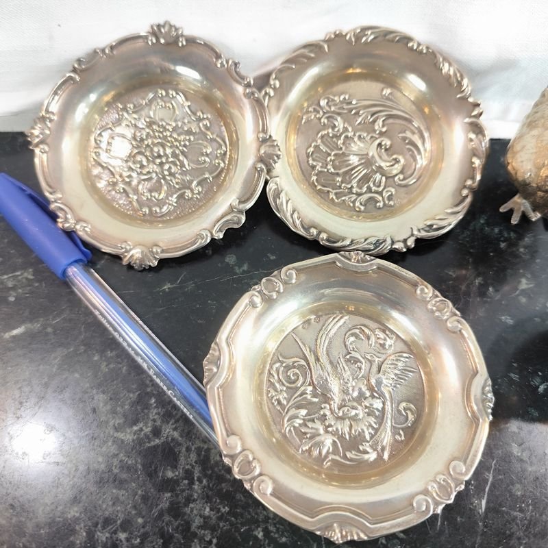 Lote de pequeños adornos antiguos en plata variados - imagen 3