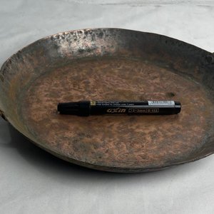 Paellera Antigua de Cobre con Baño Desgastado - imagen 8