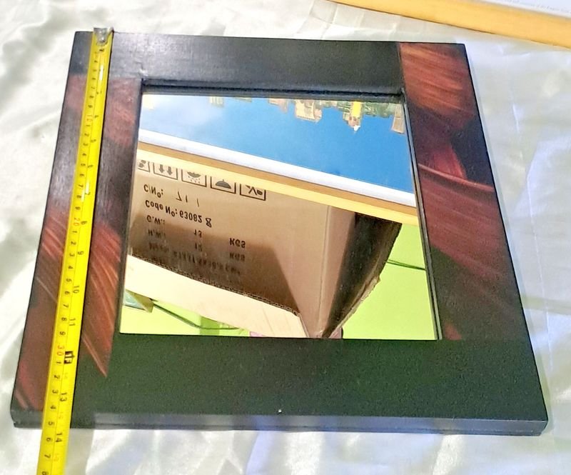 Par de espejos en madera estilo vintage - imagen 3