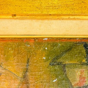Cuadro Óleo sobre Cartón: Alegoría a Personajes, Firmado - imagen 3