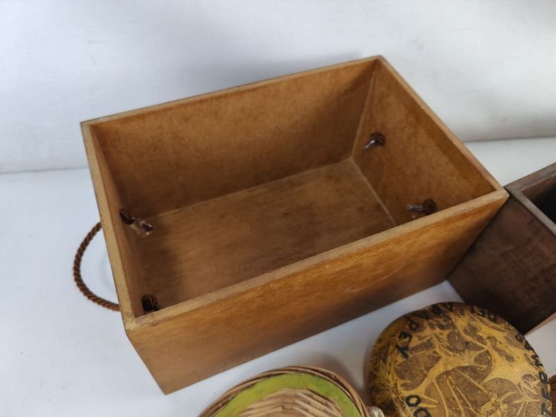 Cajitas y canastitos en madera y mimbre - Accesorios para el hogar - imagen 6