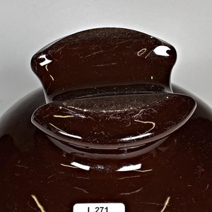 Aislador de Porcelana Marrón Grande Santana 87-Brasil Diámetro 18 cm - imagen 3