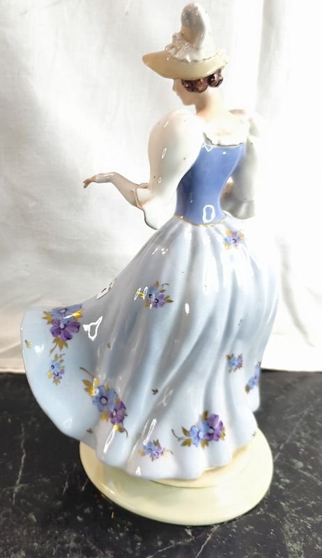 Figurina de loza checa ROYAL DUX dama de gran tamaño - imagen 3