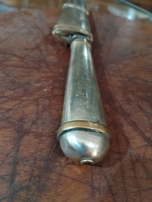 Cuchillo TANDIL en Alpaca y Oro Envainado - imagen 7
