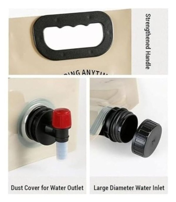 Contenedor de Agua Plegable Portátil para Camping - imagen 4