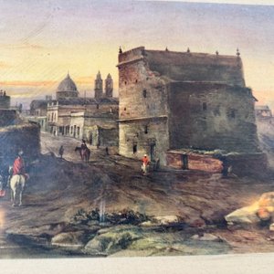2 Láminas Coloniales Enmarcadas: Inglesa y Vista de Montevideo - imagen 7