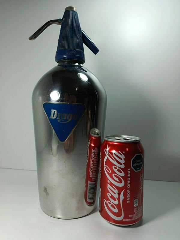 Sifón recargable Drago en acero inoxidable y plástico - imagen 4