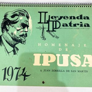 Lote de 4 Almanaques Antiguos Coleccionables IPUSA: Martín Fierro, El Viejo Pancho, Juan Zorrilla de San Martín, Forjadores de la Patria - imagen 5