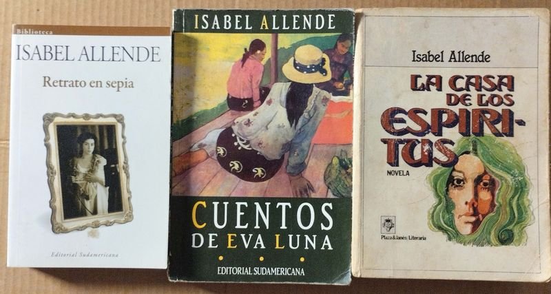 Lote siguiente: Libros de Isabel Allende en excelente condición