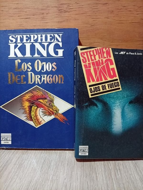 Dos Libros de Stephen King: Los Ojos del Dragón y Ojos de Fuego