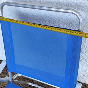Silla Plegable Master Plus Aluminio Mor Azul con Apoyabrazos - imagen 10