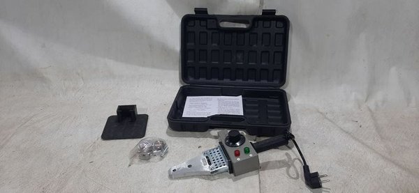 Termofusora para Tubos de Plástico con Accesorios y Maletín