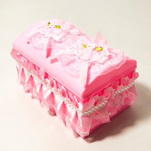Seis Joyeros Infantiles Decorativos Rosados y Lila - imagen 5