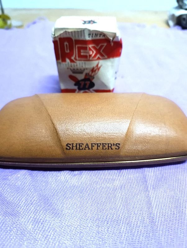 Lapicera Sheaffer's de Tinta Líquida con Estuche y Tinta Rex