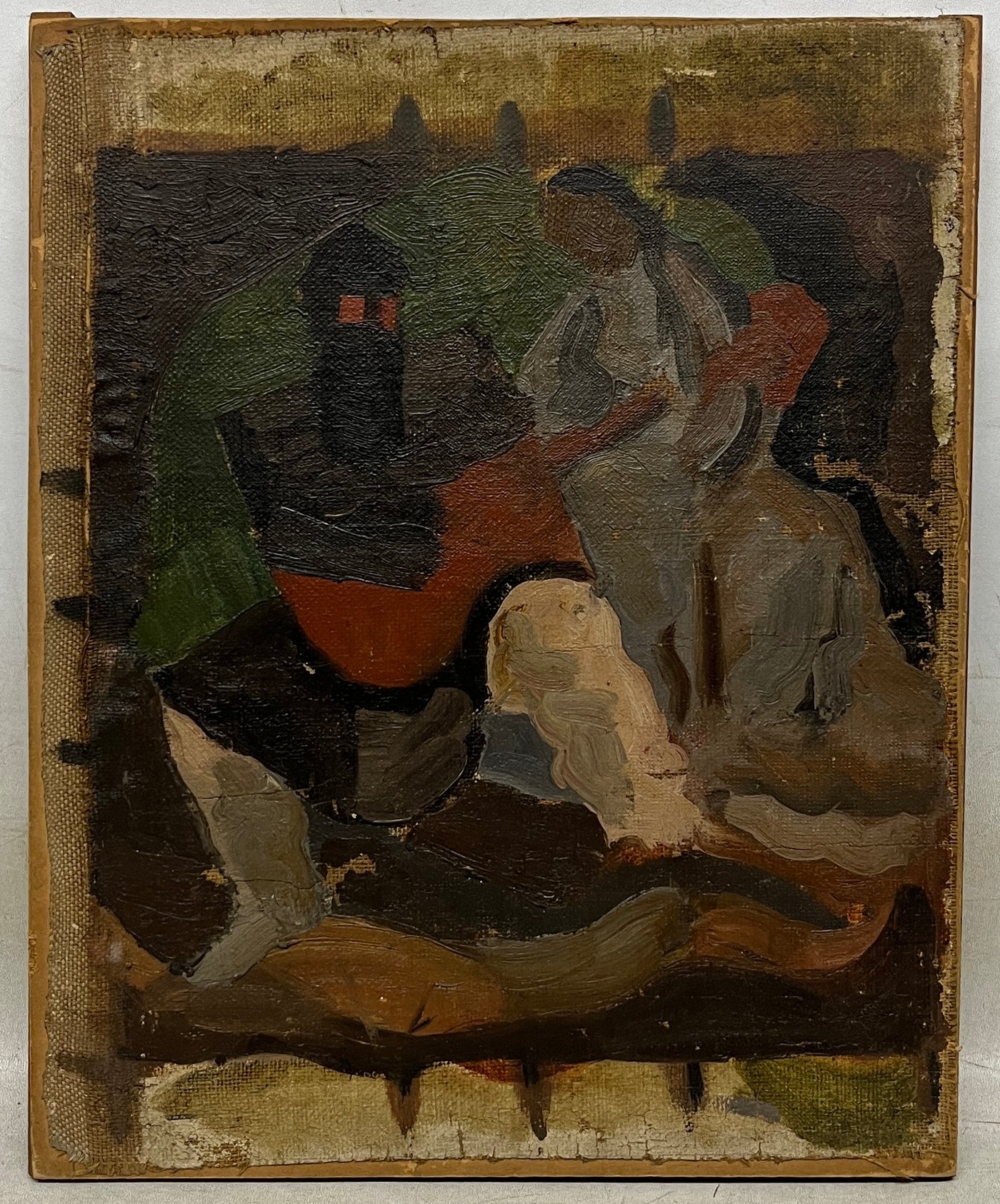 Óleo "Payador" de Miguel Ángel Pareja - Lienzo sobre cartón 40x33 cm