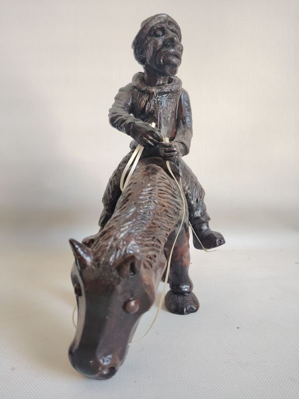 Escultura de barro cocido en estilo Molina Campos - imagen 5
