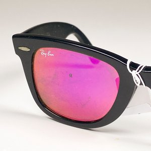 Lentes de Sol Estilo Wayfarer Negros con Lentes Rosados - imagen 3