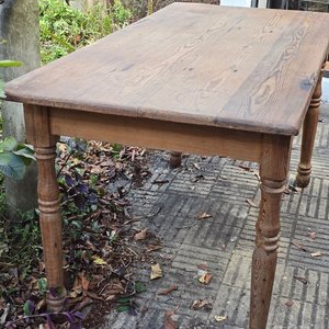 Mesa Antigua de Madera Pinotea Maciza - imagen 5