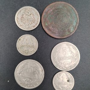 6 Monedas Uruguay Centésimos Antiguas - imagen 2