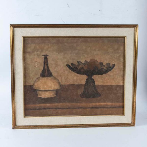 Lámina "Bodegón" firmada Marandi 1930