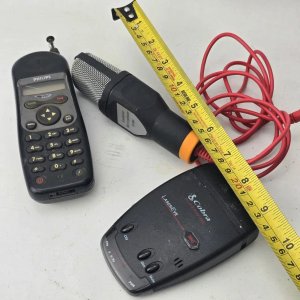 Teléfono Philips, Micrófono Condenser y Detector de Radares Cobra - imagen 5
