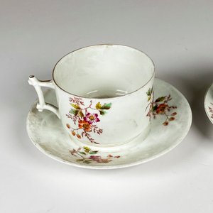 Dos tazas de te porcelana limoges, con platillos - imagen 4