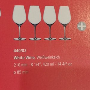 Copas de Vino Blanco Spiegelau Cristal Alemán 420 mL - Set de 4 - imagen 2