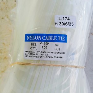 Set de 500 Precintos Plásticos Nylon Cable Tie 4x200 mm - imagen 3