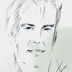 Cuadro Pastel Retrato de Personaje con Firma - imagen 2