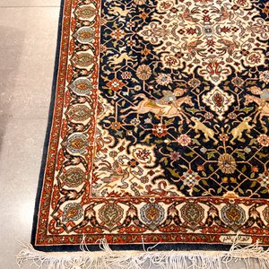 Alfombra Persa con Diseños de Pájaros y Flores - imagen 2