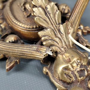 Par de Apliques de Pared Franceses en Bronce con 2 Luces Cada Uno - imagen 9