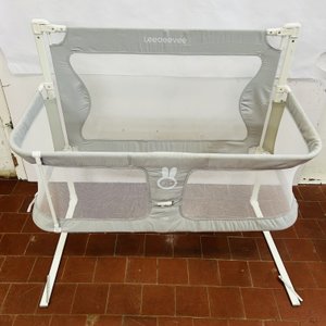 Cuna Corral Portátil para Bebé Leeoevee Gris - imagen 1