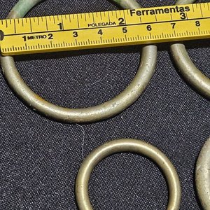 Lote de 4 argollas de metal blanco - imagen 2