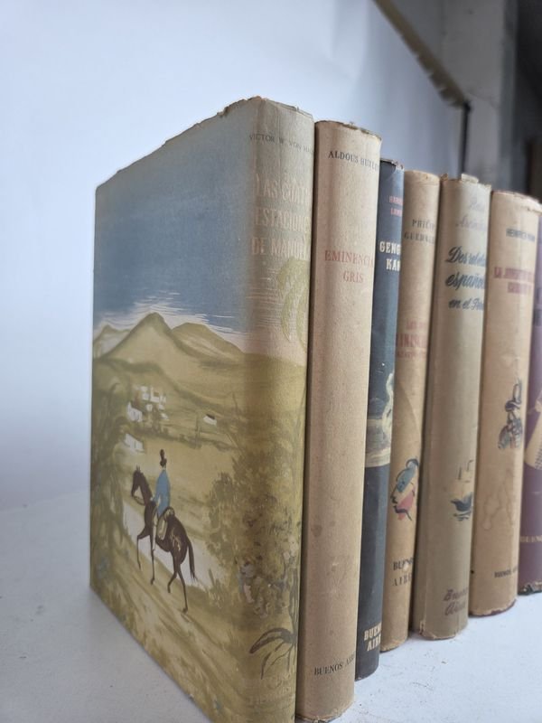 Colección de 12 antiguos libros editorial Sudamericana sobre personajes de la historia - imagen 4