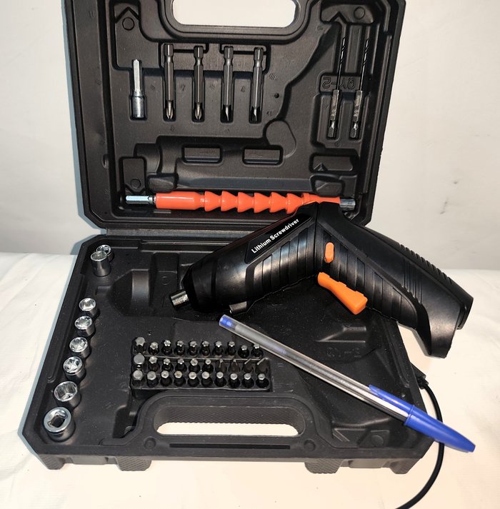Atornillador Recargable Lithium con Accesorios y Valija