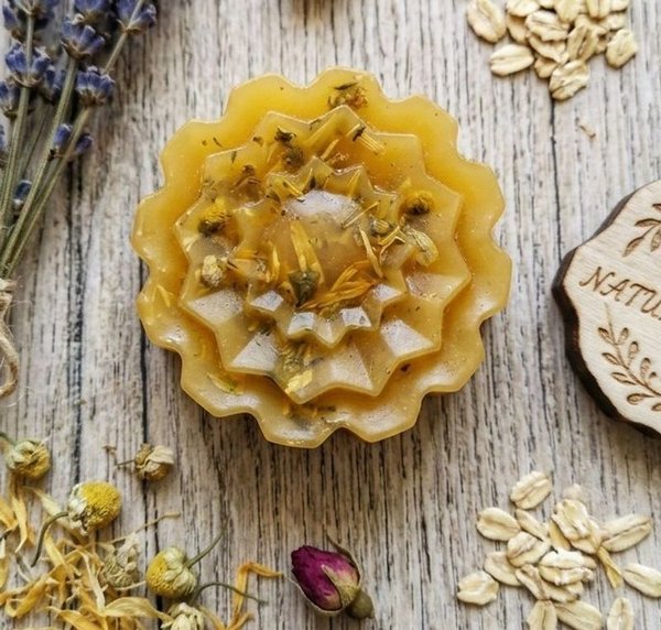 Jabones Artesanales Naturales con Flores y Avena