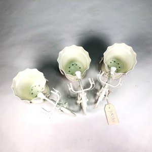 Set de 3 Maceteros Decorativos Triciclo en Plástico Blanco - imagen 4