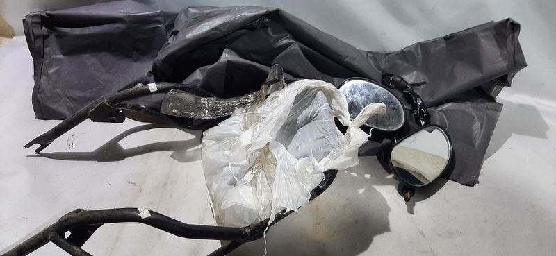 Parrilla de Moto Dakar, Espejos y Funda Protectora