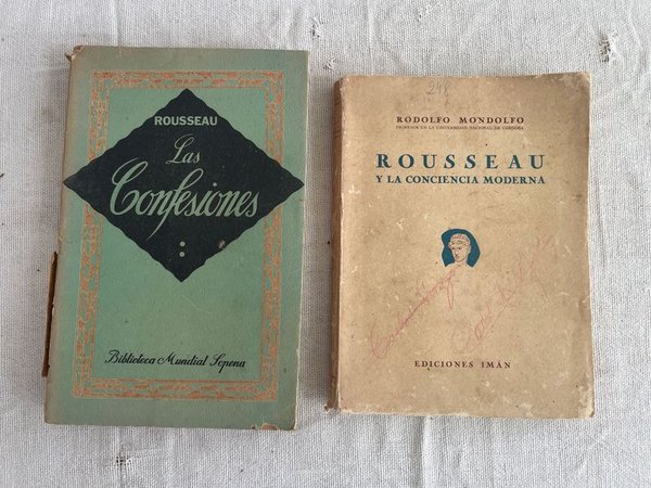 Libros "Las Confesiones" y "Rousseau y la Conciencia Moderna" de Jean-Jacques Rousseau - imagen 1