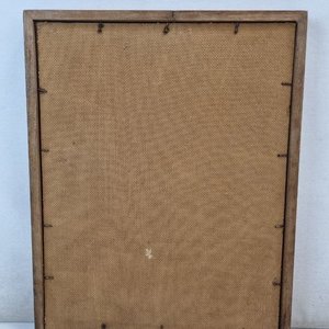 Cuadro Decorativo Figura Precolombina Enmarcado en Madera - imagen 3