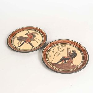 Lote siguiente: Par de Platos Griegos Antiguos - Cultura Minoica - 23 cm