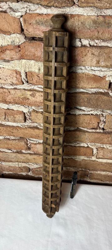 Palote Raviolero de Madera Antiguo - 59 cm