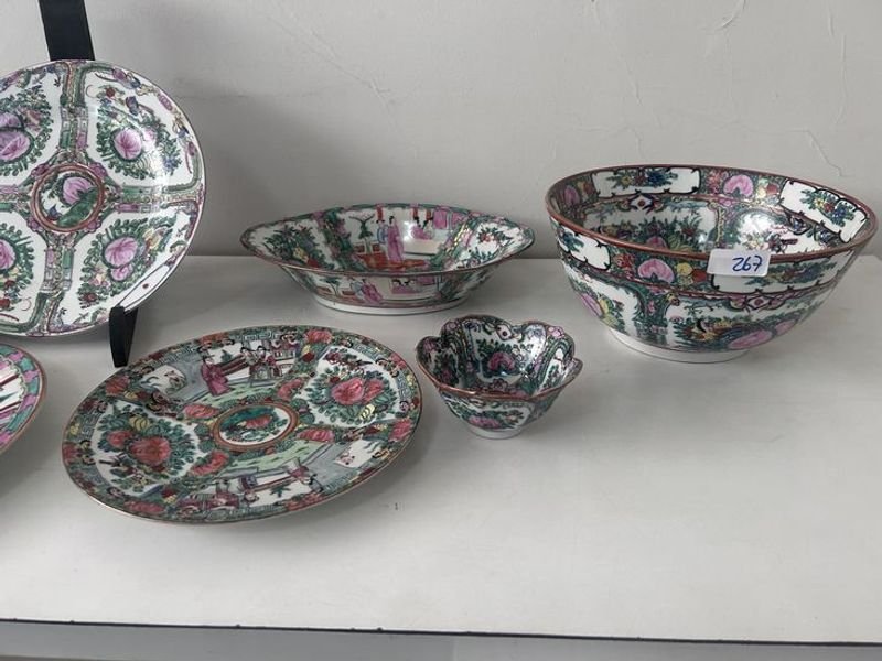 Juego de porcelana china decorativa - imagen 2
