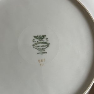 Juego de 4 Platos Llanos de Porcelana Alemana Bavaria C.T. Hutschenreuther - imagen 5