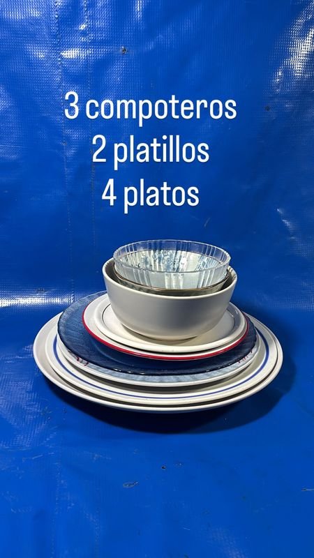 Platos y tazas de cerámica y vidrio - imagen 1